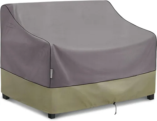 Vista 14 de KylinLucky Fundas para sofá tipo loveseat de patio, 48W x 26D x 33H pulgadas, Fundas impermeables para sofá de exterior de 2 plazas en gris
