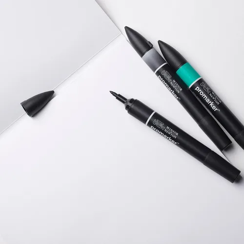 Vista 2 de Winsor & Newton, Papel marcador, a prueba de sangrado, A4, 50 hojas, blanco, 20 libras