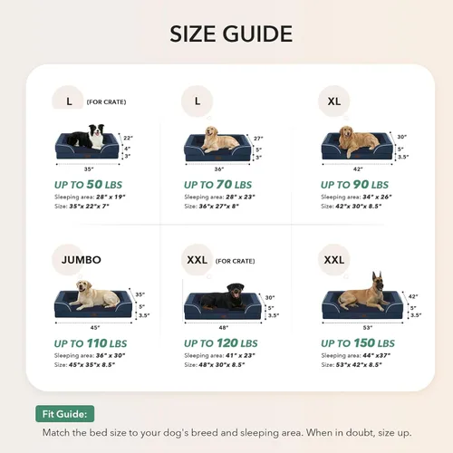 Vista 16 de Camas ortopédicas para perros grandes, cama de espuma viscoelástica impermeable para mascotas grandes con lados 89x56 cm, sofá para perros grandes