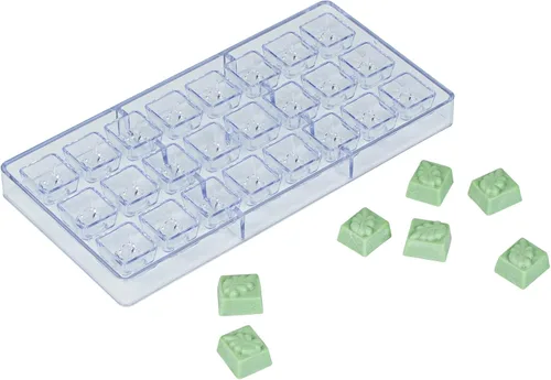 Vista 31 de Restaurantware Pastry Tek Molde para Barra de Chocolate de 10.8 x 5.3 Pulgadas 1 Molde de Chocolate Apto para Lavavajillas - 4 Cavidades Molde