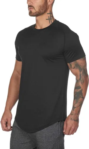 Vista 4 de Muscle Killer Paquete de 3 camisetas deportivas activas para hombre, para gimnasio, fisicoculturismo, fitness, camiseta casual