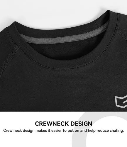 Vista 3 de G Gradual Camiseta térmica de compresión para niños y jóvenes, camiseta interior de forro polar de manga larga para niños, para fútbol, béisbol