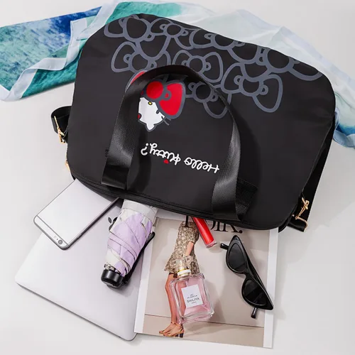 Vista 10 de AmBealla Bolsas de viaje con cremallera, bolsa de fin de semana, ligera para mujer, bolsa de lona para llevar en el gimnasio, trabajo