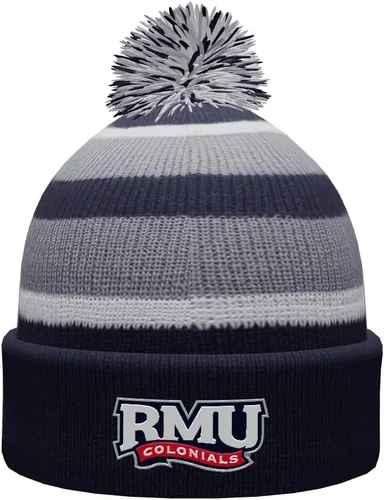 Vista 15 de NCAA Prime - Gorro de punto de invierno con pompón plegable