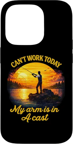 Vista 17 de Can't Work Today My Arm is in A Cast Fly Fishing Funny Humor Case for iPhone 17