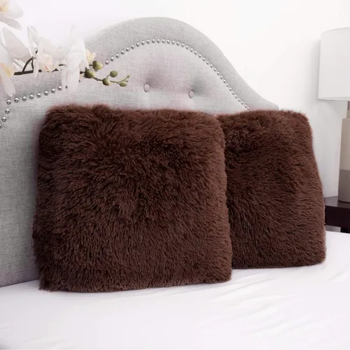 Vista 18 de Almohada de la marca Sweet Home Collection de piel sintética, suave y cómoda