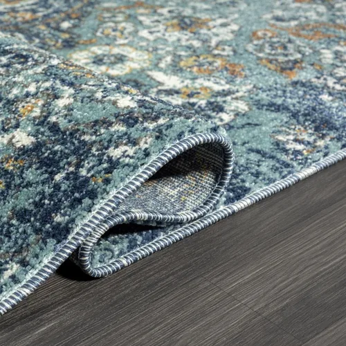 Vista 6 de Luxe Weavers 4620 Marine 2x3 - Alfombra floral envejecida