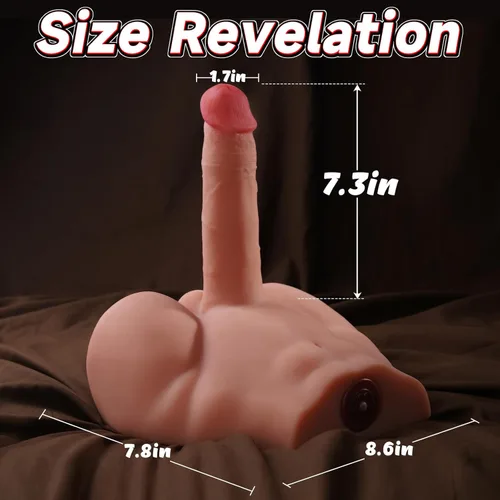 Vista 5 de Juguete realista para adultos de 7.3 libras, con canal 3D de silicona, juguete para adultos con botas grandes suaves, juguetes para adultos