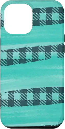 Vista 6 de Funda a cuadros para iPhone 14 Pretty Teal TURQUESA SOUTHERN WESTERN