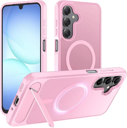 Vista 40 de Hualele - Funda magnética para Samsung Galaxy S24 Plus/S25 Plus con soporte de metal, [compatible con MagSafe]