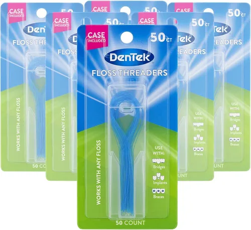 Vista 5 de Dentek Enhebradores de hilo dental 50 unidades (paquete de 3)