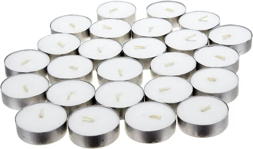 Vista 4 de Mega Candles - Velas sin perfume, para todos los usos, color blanco, juego de 50