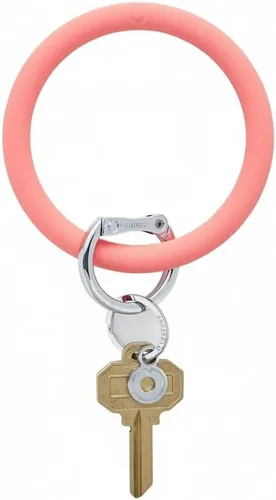 Vista 10 de Oventure Big O Key Ring - Llavero de silicona para mujer con cierre de bloqueo Back In Black