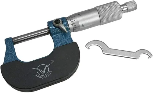 Vista 4 de MH GLOBAL 0-1 pulgada SNK Estilo Exterior Micrómetro 0.0001 pulgadas Graduación Rachet Stop