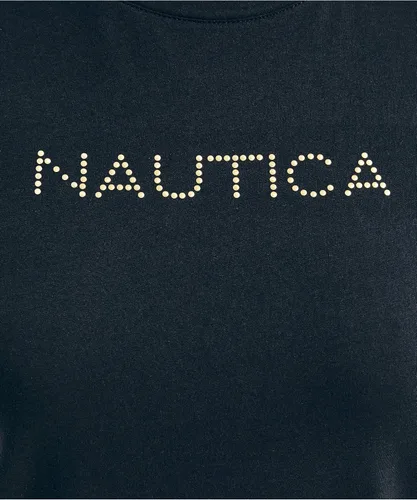 Vista 5 de Nautica Camiseta de mujer Easy Comfort Supersoft 100% algodón con logotipo clásico