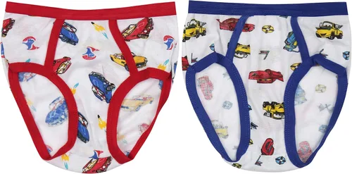Vista 3 de ToBeInStyle Paquete de 6 calzones de bikini para niño, variedad de ropa interior básica