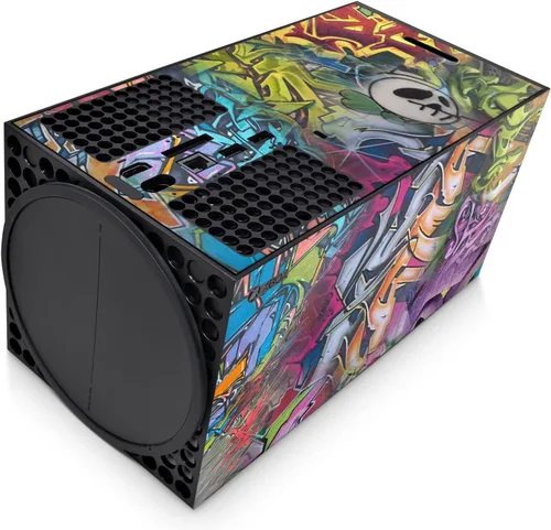 Vista 3 de GNG Graffiti Skins Compatible with Xbox Series X Console Decal Vinal Sticker + 2 Controller Set