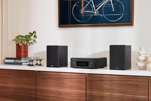 Vista 8 de Denon RCD-N12 Reproductor de CD Bluetooth con sintonizador de radio AM/FM integrado y Wi-Fi, reproductores de CD para sistema estéreo doméstico