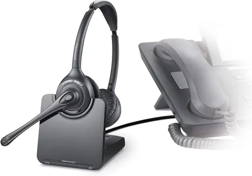Vista 2 de Plantronics PL-CS520 Binaural Wireless Headset System, Negro/Plata
