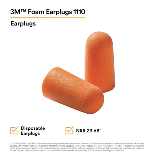 Vista 2 de 3M One Touch 1100 Tapones para los oídos Recambio 391-1100 (paquete de 500)