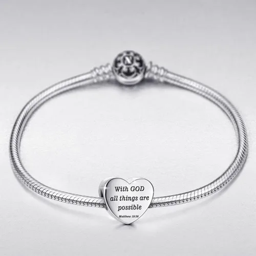Vista 5 de MUERDOU Dije de corazón, pulsera cristiana con versículo bíblico para oración, fe, religiosa, regalos para mujeres