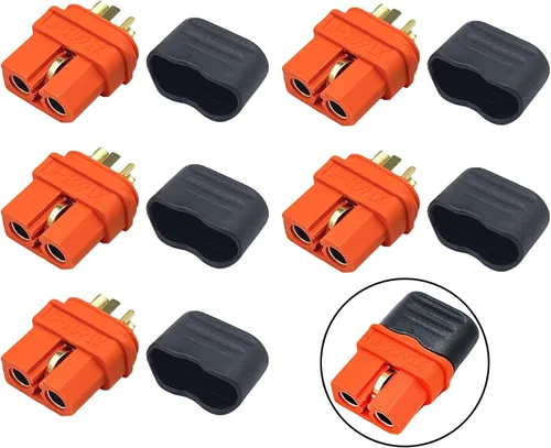 Vista 7 de 5 pares Amass XT60EW-M XT60W-F montable XT60E macho hembra conector enchufe para RC Drone aviones FPV Racing Drone