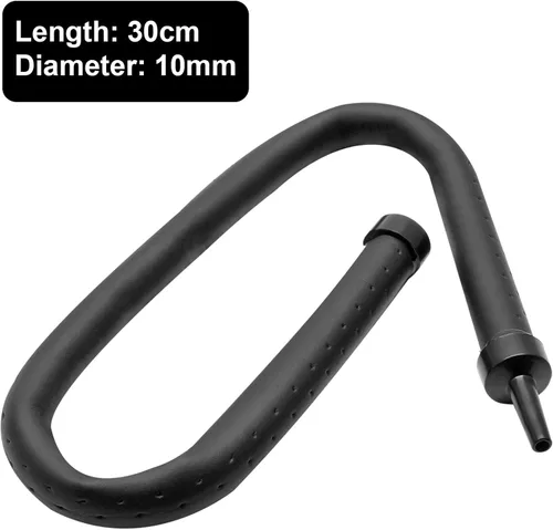 Vista 3 de Tubo de burbujas para pared de goma flexible para acuario, tubo de burbujas para pecera, manguera de tubo de goma suave, tubo difusor de oxígeno