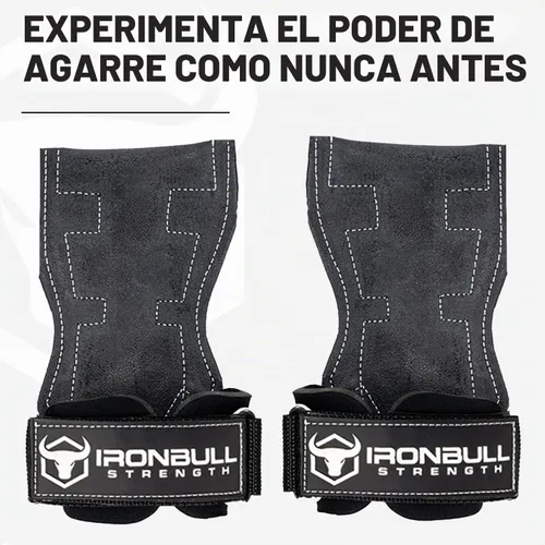Vista 2 de EZ Gripz PRO V2 - Puños de levantamiento de pesas para levantamiento de pesas: correas de levantamiento de pesas para gimnasio con agarres