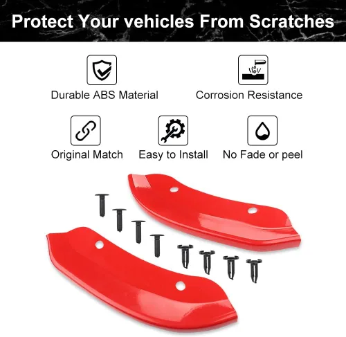 Vista 2 de JDMON Protector de parachoques delantero compatible con Dodge Challenger SRT Hellcat 2015-2021 2015 2016 2017 2018 2019 2020 2021, accesorios SRT