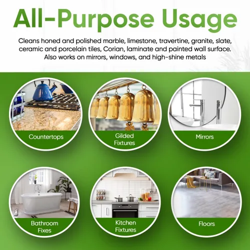 Vista 3 de MB Stone & More GT-1 Green Thing - Spray de limpieza multisuperficie para encimera de cocina, espray limpiador para mármol, fórmula sin rayas