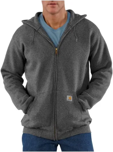 Vista 6 de Carhartt - Sudadera holgada de peso medio con cremallera completa para hombre Negro