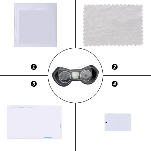 Vista 4 de Película protectora para tablero de instrumentos Yam & aha Xmax X Max X-MAX 125 300 400 2017-2023 Protector de pantalla de protección contra