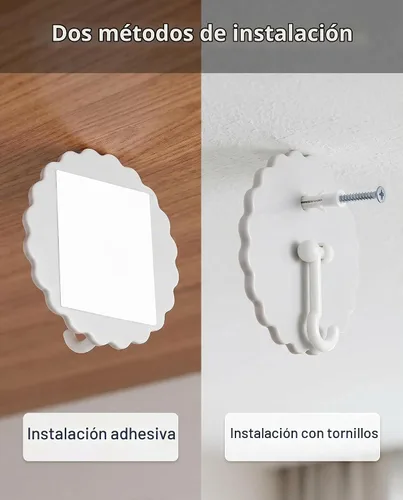 Vista 7 de Paquete de 3 ganchos para mosquiteros de techo; ganchos de cúpula y toldo de cama, fácil de instalar, sin clavos Juego de 3