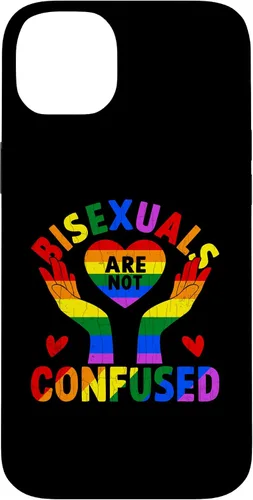 Vista 15 de iPhone 16 LGBTQ Gay Lesbian Funny Bisexuals Not Confused Pride Graphic Case