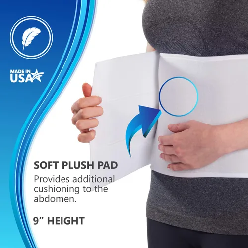 Vista 3 de NYOrtho Faja abdominal posparto, faja abdominal para mujer, recuperación de cesárea, soporte de abdominoplastia, envoltura de vientre para posparto