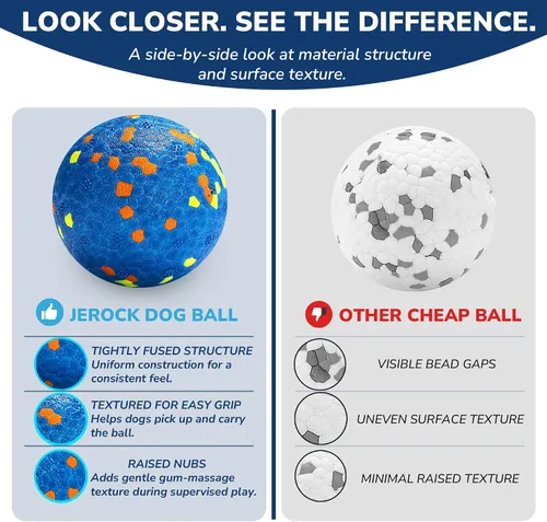 Vista 9 de Bolas para Perros, Bola de Juguete Indestructible para Perros Masticadores Agresivos, Bola Interactiva Duradera de Alta Elasticidad para Entrenar