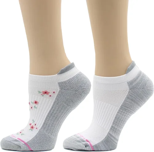 Vista 17 de Dr. Motion Calcetines de compresión de corte bajo para mujer, paquete de 2