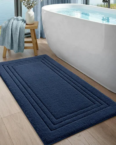 Vista 18 de DEXI Tapetes de baño, 32 x 20 pulgadas, antideslizantes, lavables, absorbentes, de secado rápido, para ducha y fregadero, color beige