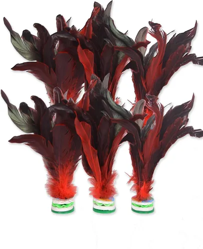 Vista 7 de Baitaihem Colorful Kick Shuttlecock Fancy Chinese Jianzi Foot Sports Outdoor Exercise, 4 Pack/ 6 Pack