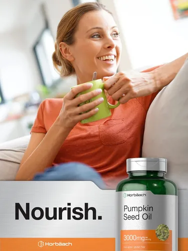Vista 6 de Horbäach Pumpkin Seed Oil 3000mg 120 Softgel Capsules