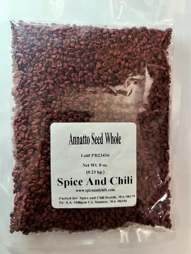 Vista 2 de Semilla de Annatto entera (Semilla de Achiote), 8oz (0.23kg)