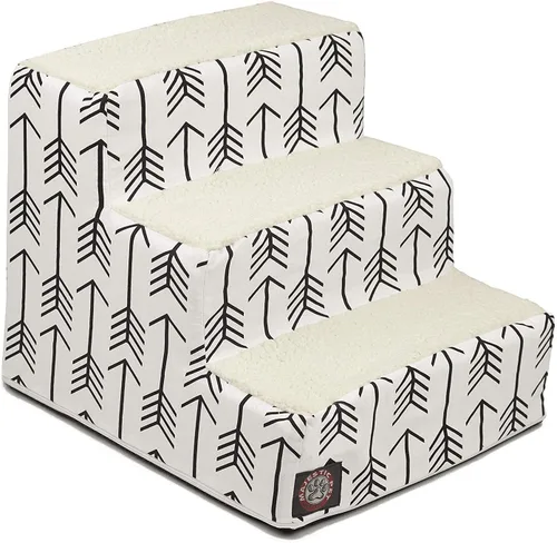 Vista 32 de Majestic Pet - Escaleras portátiles para mascotas suave escalón de espuma de sherpa escalones para perros y gatos rampa para cachorros