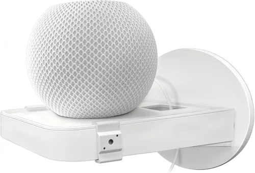 Vista 8 de Soporte de Estante para Enchufe Compatible con Receptáculo Dúplex, Decoración de Baño, Gestión de Cables, Una Solución de Ahorro de Espacio, Homepod
