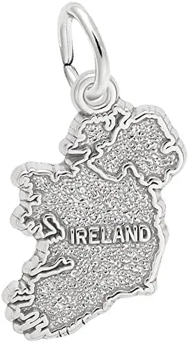 Vista 2 de Rembrandt Charms Colgante con dije de Irlanda disponible en oro o plata de ley