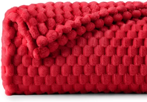 Vista 184 de BEDELITE Manta de forro polar para sofá y cama, manta decorativa de jacquard 3D de almendra, súper suave y acogedora, manta mullida cálida adecuada