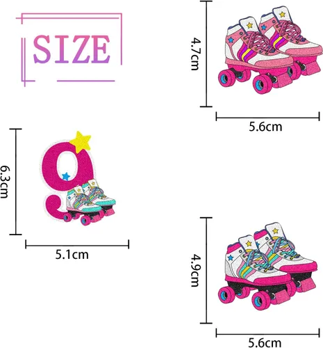 Vista 5 de 18 piezas de decoración de cupcakes de patinaje sobre ruedas para cumpleaños de 9 años, para niñas, patinaje sobre ruedas para fiesta de cumpleaños