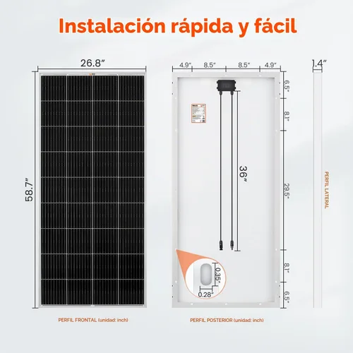 Vista 2 de RICH SOLAR Kit solar premium de 400 vatios – Paquete de 2 paneles de 200 W, controlador de carga MPPT de 40 A, soportes Z de montaje, kit