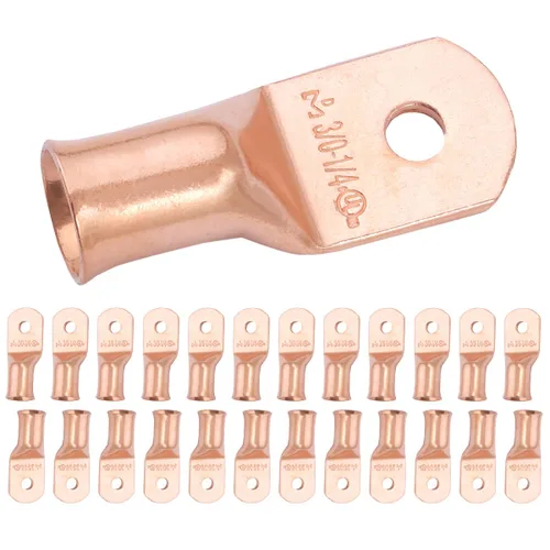 Vista 22 de SELTERM - 5 terminales de anillo resistentes para cable de batería, calibre 1/0 AWG, pernos de 1/2 pulgadas, terminales de calibre 0, ojales