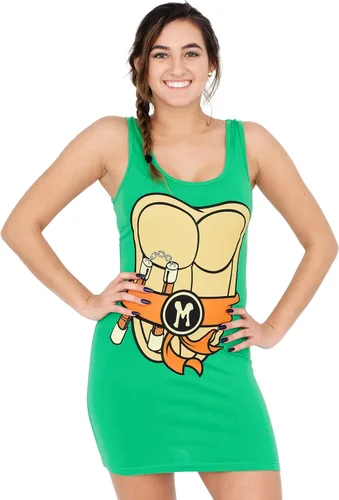Vista 6 de Teenage Mutant Ninja Turtles Vestido sin mangas para disfraz de Halloween TMNT para mujerjunior