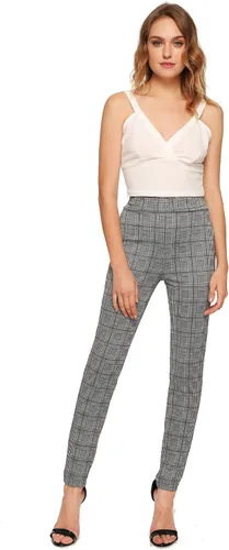 Vista 3 de SweatyRocks - Leggings de estilo informal para mujer, pantalones de trabajo elásticos de cintura alta